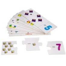 "МАТЕМАТИКА" - набор карточек пазлов BONDIBON