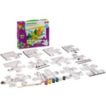 Пазл для раскрашивания Bondibon Baby You "Динозавры" с красками