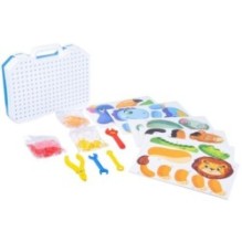 Игровой набор Bondibon Baby You "3D-фигурки животных" с отверткой в чемоданчике