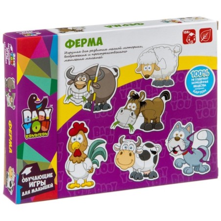 Набор пазлов Bondibon Baby You "Ферма"