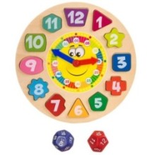 Развивающая игрушка-сортер Bondibon Baby You "Изучаем время" деревянная