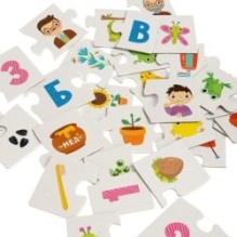 Пазл "ЛОГИКА" 30 карточек, 3 части Baby You Bondibon