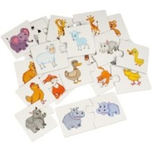 Пазл "КТО ЧЬЯ МАМА?" 30 логических карточек, 2 части Baby You Bondibon