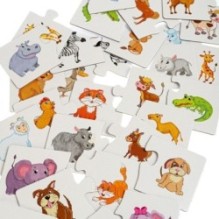 Пазл "КТО ЧЬЯ МАМА?" 30 логических карточек, 2 части Baby You Bondibon