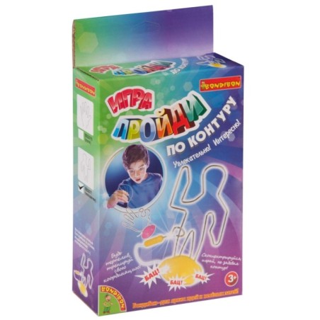 Настольная игра Bondibon "Пройди по контуру: Человечек"