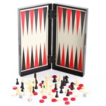 Набор настольных игр Bondibon Удачная партия 3 в 1 "Нарды, шашки, шахматы" 25 см