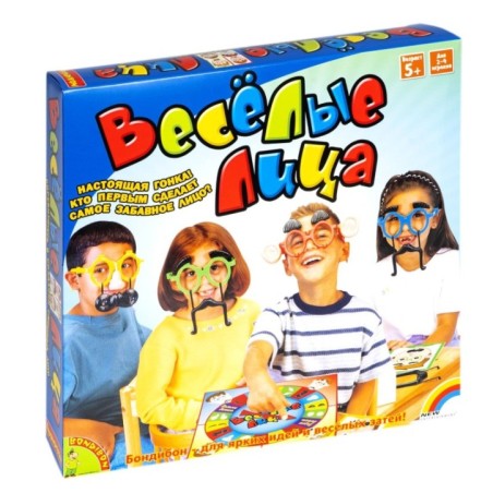 Настольная игра Bondibon "Весёлые лица"