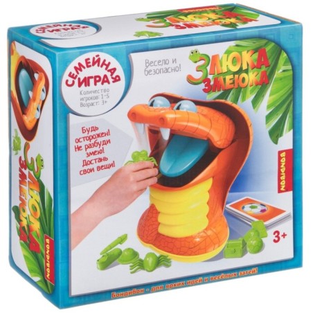 Настольная игра Bondibon "Злюка-змеюка"