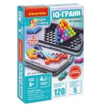 Игра настольная логическая "IQ-ГРАНИ", компактная головоломка БондиЛогика Bondibon