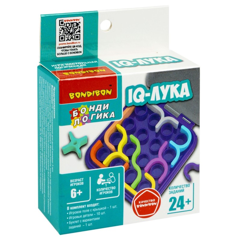 Настольная логическая игра "IQ-ЛУКА", компактная головоломка, БондиЛогика Bondibon