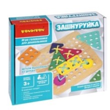 Игра-головоломка из дерева "ЗАШНУРУЙКА" БондиЛогика Bondibon