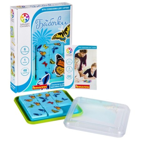 Логическая компактная настольная игра "Бабочки" Smart Games Bondibon