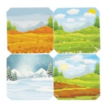 Настольная логическая игра-головоломка "ВРЕМЕНА ГОДА" БондиЛогика Bondibon