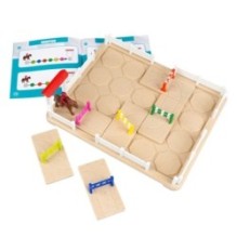 Настольная логическая игра-головоломка "КОНКУР. УМНАЯ ЛОШАДКА" БондиЛогика Bondibon