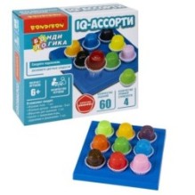Игра настольная логическая "IQ-АССОРТИ", круглые конфеты, компактная головоломка, БондиЛогика Bondibon