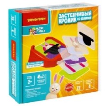 Настольная логическая игра "ЗАСТЕНЧИВЫЙ КРОЛИК СО ШЛЯПОЙ" БондиЛогика Bondibon