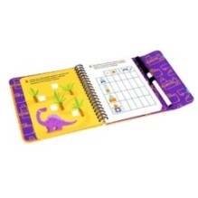 Мини-игры в дорогу "ГОТОВИМСЯ К ШКОЛЕ: ЦИФРЫ И СЧЕТ" многоразовые карточки со стирающимся маркером Bondibon