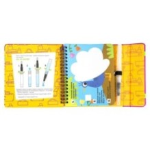 Мини-игры в дорогу для малышей "ВОДНЫЕ РАСКРАСКИ" 8, многоразовые с кистью Bondibon