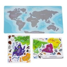 Магнитная игра "Наша планета" карта мира, 38 магнитов Играй Думай Учись Bondibon