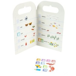 Набор наклеек Bondibon Нано-стикер "Учим цифры"