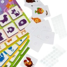 Настольная игра на липучках ЛОТО ТЕНЕВОЕ "ЖИВОТНЫЕ" Играй Думай Твори Bondibon