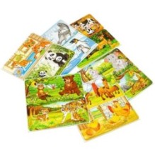 Настольная игра ПАЗЛЫ "ГДЕ МОЙ МАЛЫШ?" Играй Думай Учись Bondibon