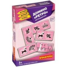 Настольная игра ДОМИНО "РЕТРО" Играй Думай Учись Bondibon