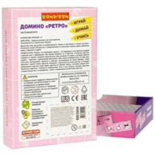 Настольная игра ДОМИНО "РЕТРО" Играй Думай Учись Bondibon
