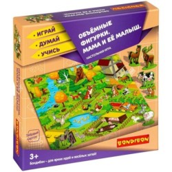 Настольная игра "МАМА И ЕЁ МАЛЫШ" Играй Думай Учись Bondibon