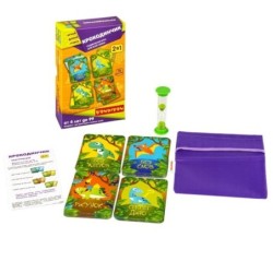 Подвижная игра "КРОКОДИНЧИК" 2в1 Играй Думай Учись Bondibon