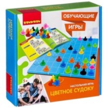 Обучающая настольная игра "ЦВЕТНОЕ СУДОКУ" Bondibon