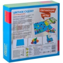 Обучающая настольная игра "ЦВЕТНОЕ СУДОКУ" Bondibon
