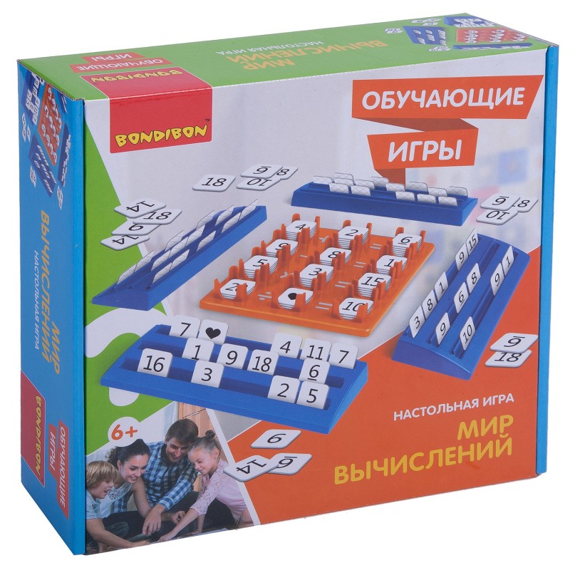 Обучающая настольная игра "МИР ВЫЧИСЛЕНИЙ" Bondibon