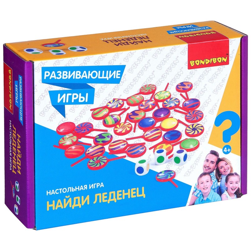 Развивающая настольная игра "НАЙДИ ЛЕДЕНЕЦ" Bondibon
