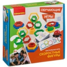 Обучающая настольная игра "Скоростные фигуры" Bondibon