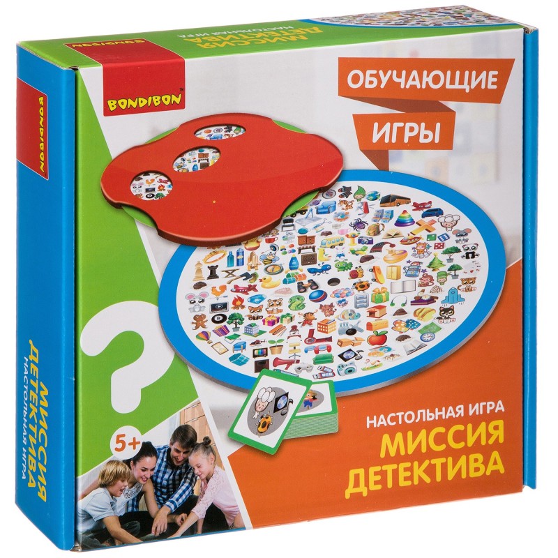Обучающая настольная игра "МИССИЯ ДЕТЕКТИВА" Bondibon