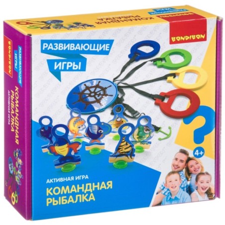 Развивающая активная игра "КОМАНДНАЯ РЫБАЛКА" Bondibon