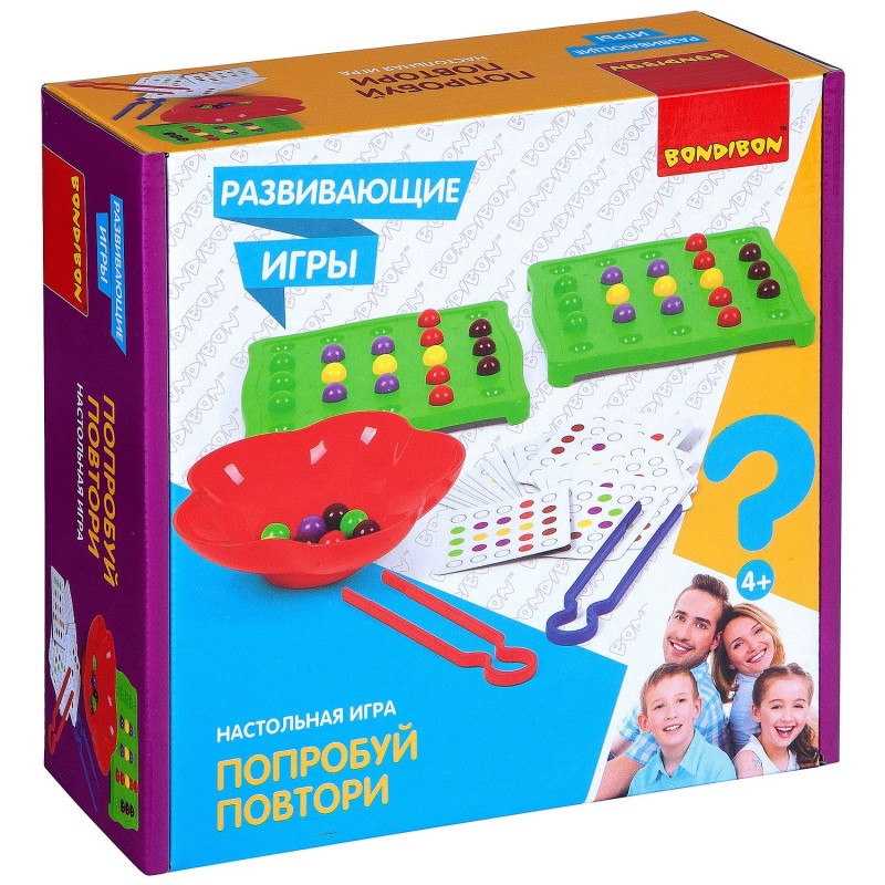 Развивающая настольная игра "ПОПРОБУЙ ПОВТОРИ" Bondibon