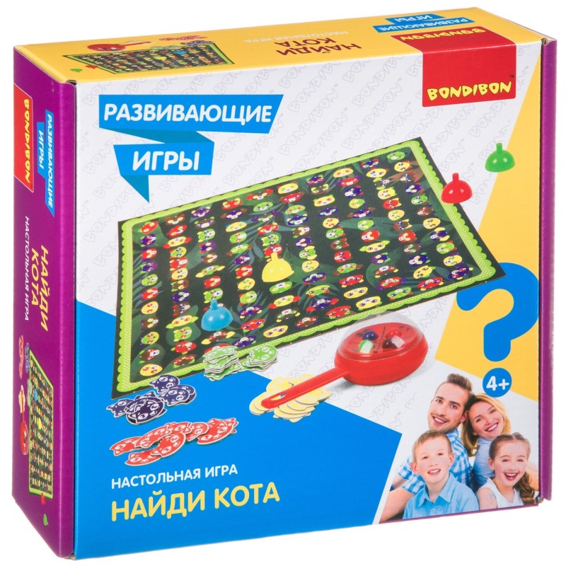 Развивающая настольная игра "НАЙДИ КОТА" Bondibon