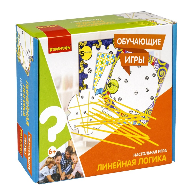 Обучающая настольная игра "ЛИНЕЙНАЯ ЛОГИКА" Bondibon
