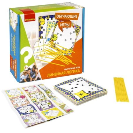 Обучающая настольная игра "ЛИНЕЙНАЯ ЛОГИКА" Bondibon
