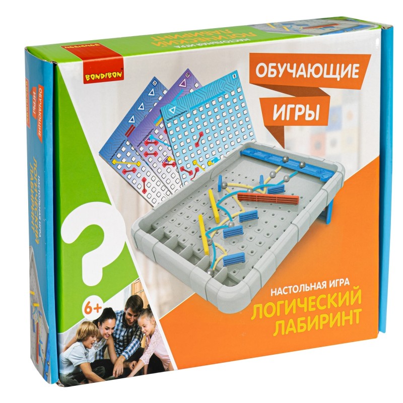 Обучающая настольная игра "ЛОГИЧЕСКИЙ ЛАБИРИНТ" Bondibon