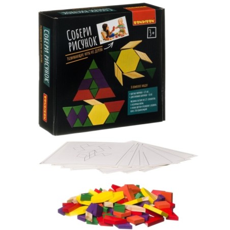 Развивающая деревянная игра Bondibon «Собери рисунок»