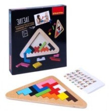 Развивающая игра-головоломка «ЗИГЗАГ» Развивающие игры из дерева Bondibon