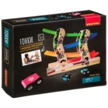 Развивающая игра из дерева Bondibon «ГОНКИ»
