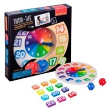 Развивающие игры из дерева Bondibon Чудо часики «ТИКИ-ТАК», BOX 22,5?3?22,5 см