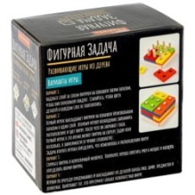 Настольная игра ГОЛОВОЛОМКА «ФИГУРНАЯ ЗАДАЧА» Развивающие игры из дерева Bondibon