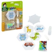 Набор для творчества АКВАМОЗАИКА "ЖИВОТНЫЕ И ТРАНСПОРТ" с подложкой в виде шестигранника Творчество с Буки Bondibon