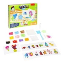 Набор для творчества БОЛЬШАЯ АКВАМОЗАИКА, 1360 бусин, 10 цветов, 16 шаблонов, Творчество с Буки Bondibon