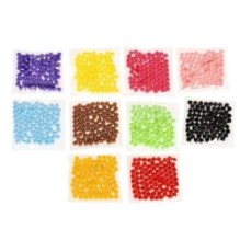 Набор для творчества БОЛЬШАЯ АКВАМОЗАИКА, 1360 бусин, 10 цветов, 16 шаблонов, Творчество с Буки Bondibon